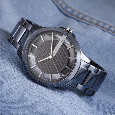 Armani Exchange Hampton  Gray Dial Watch For Men 